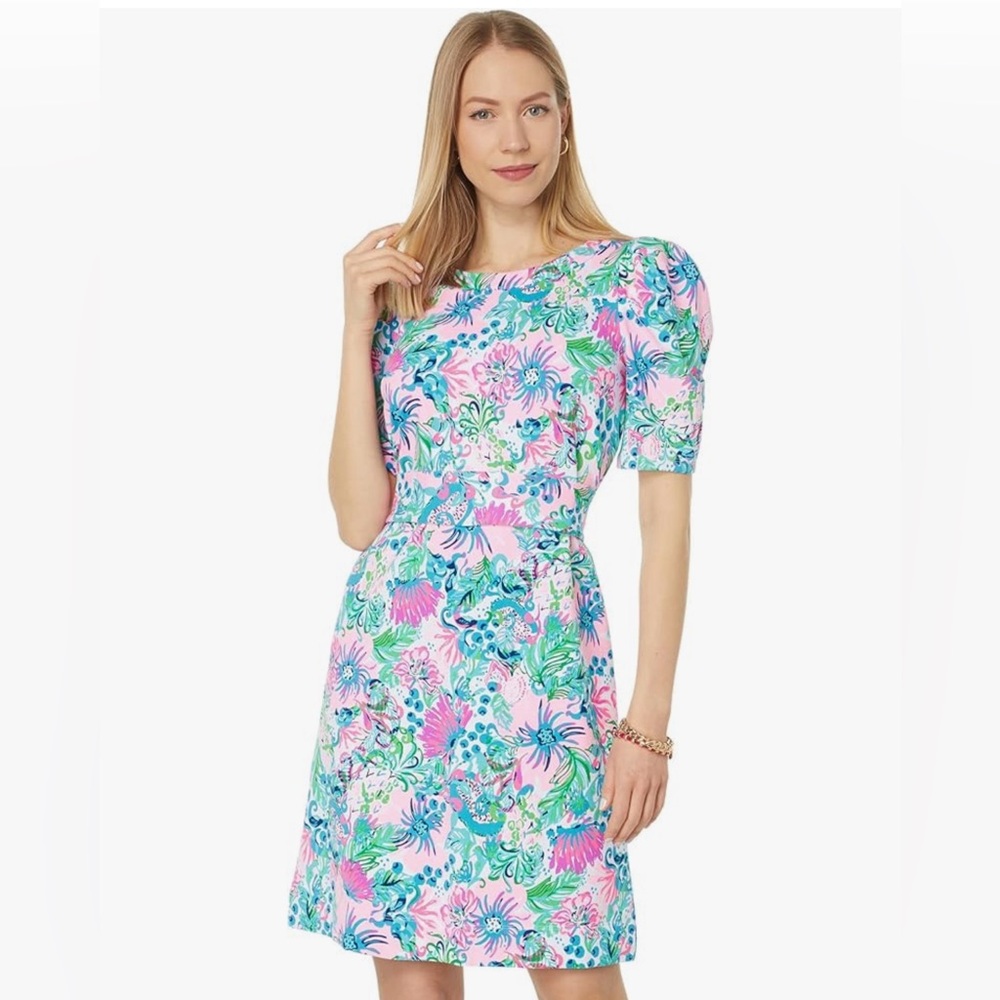 Lilly Pulitzer Harriet Elbow Sleeve Dress.